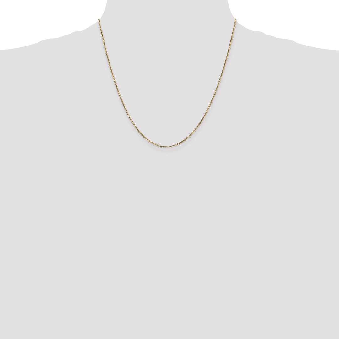 14k .9mm Box with Lobster Clasp Chain