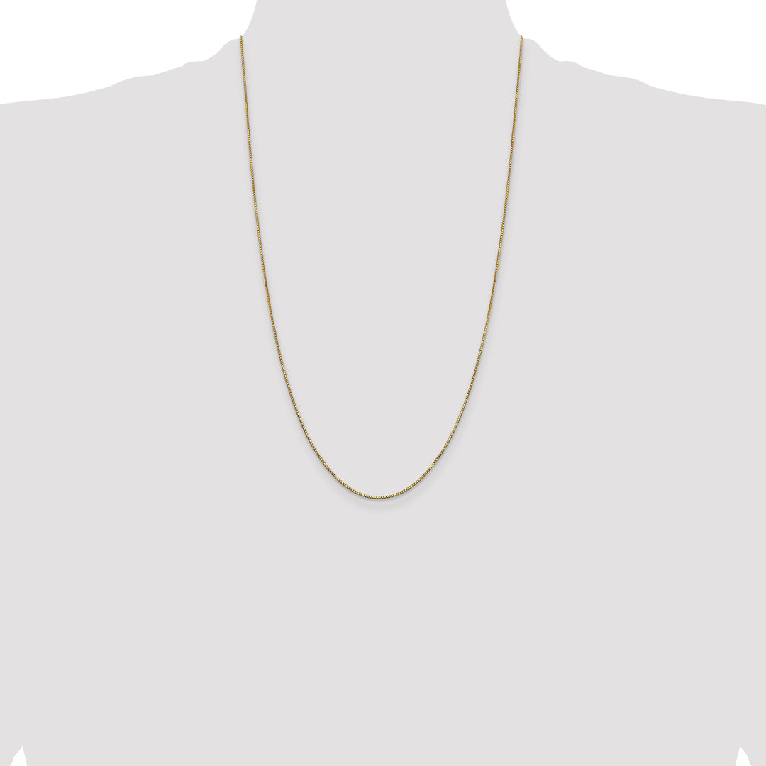 14k .9mm Box with Lobster Clasp Chain
