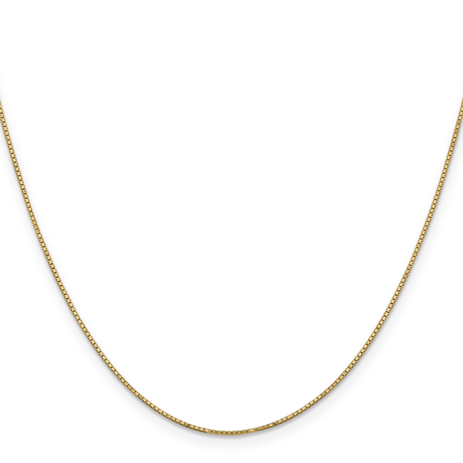 14k .9mm Box with Spring Ring Clasp Chain
