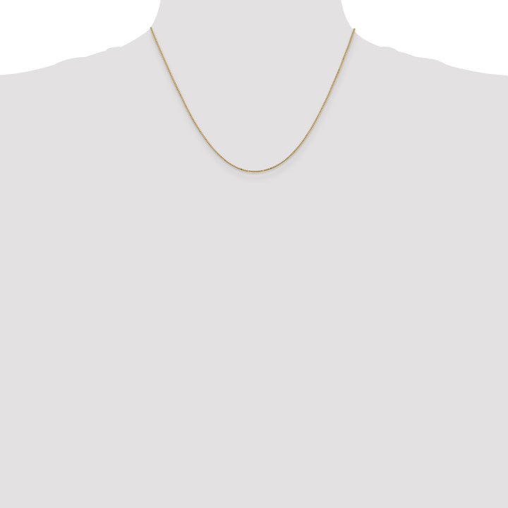 14k .9mm Box with Spring Ring Clasp Chain