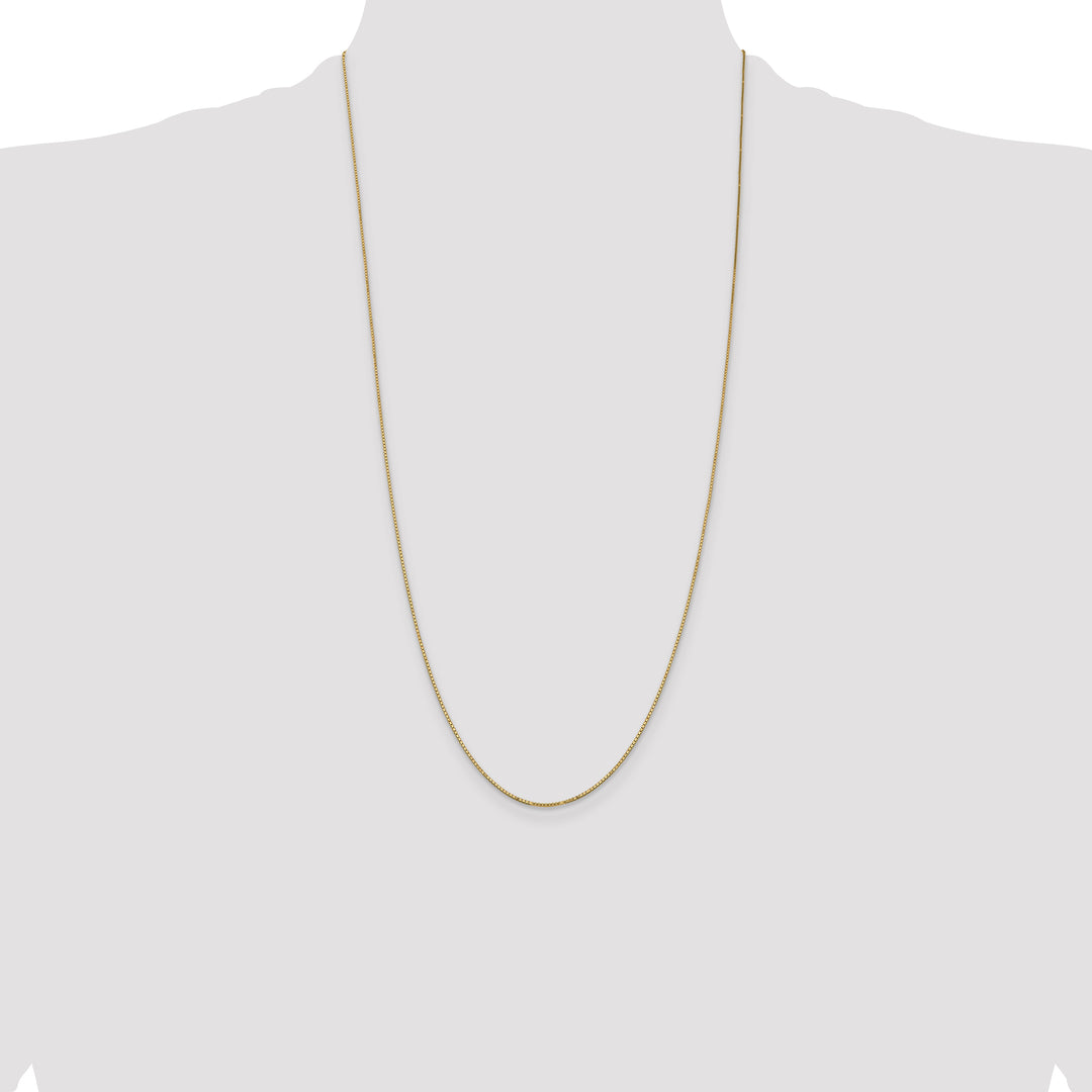 14k .9mm Box with Spring Ring Clasp Chain