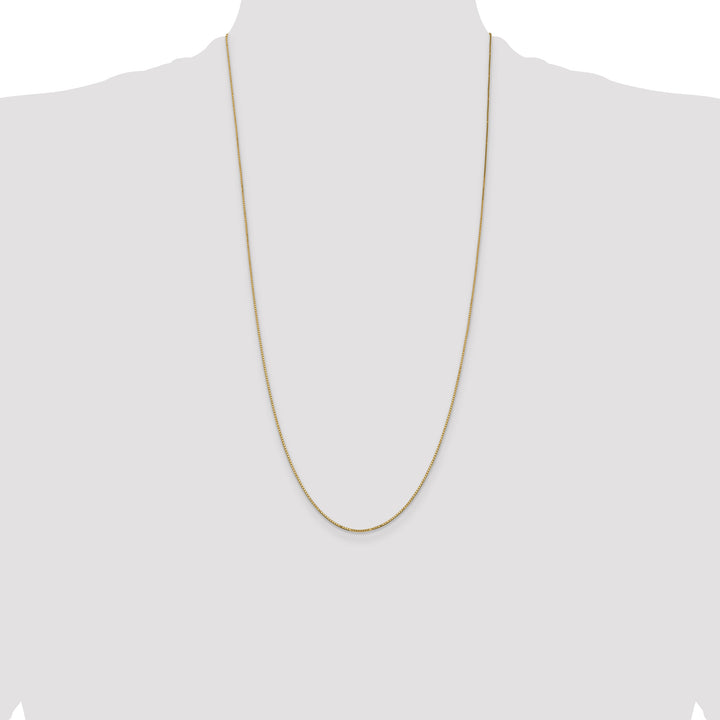 14k .9mm Box with Spring Ring Clasp Chain