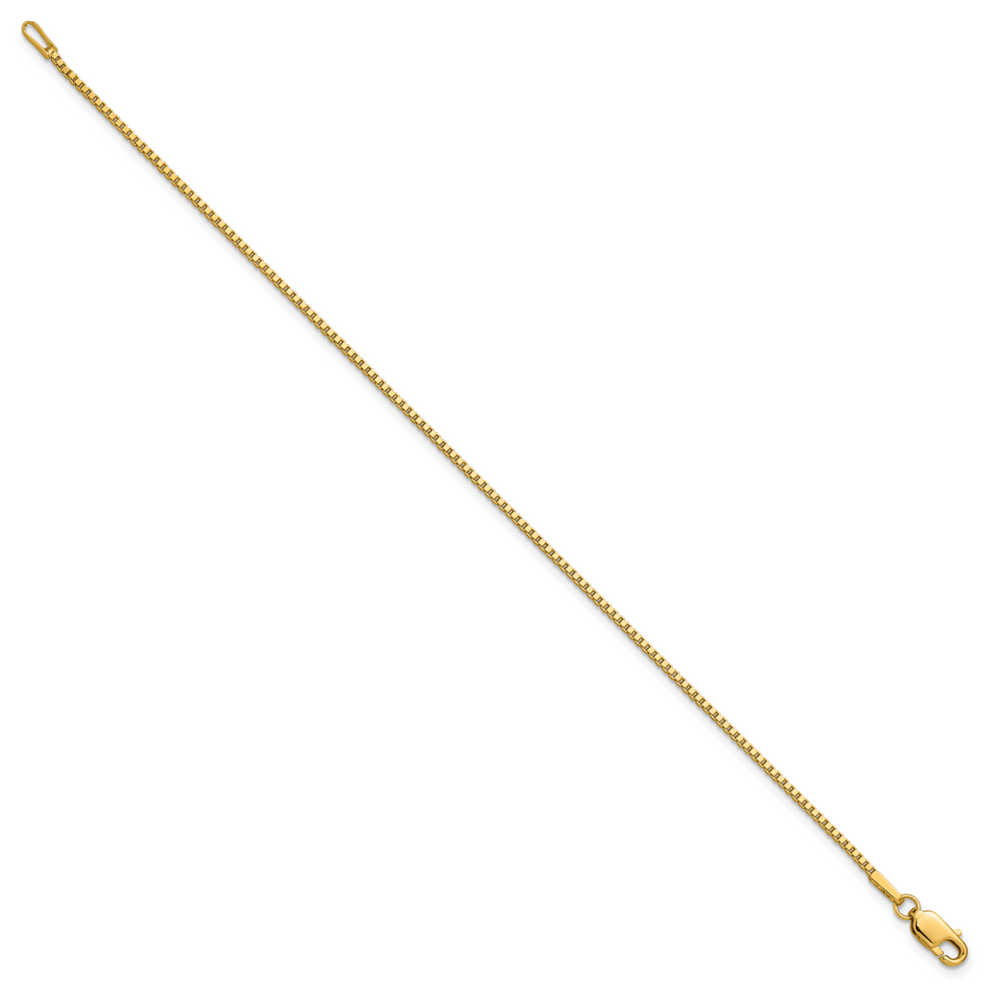 14k 1.3mm Box Chain