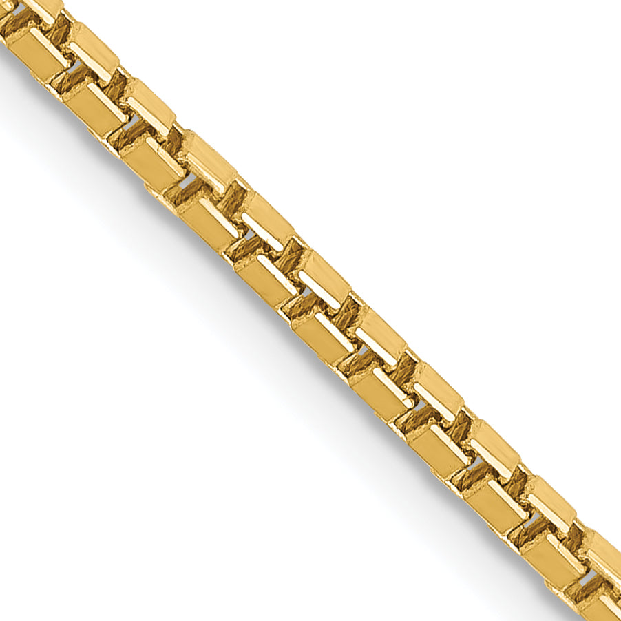 14k 1.9mm Box Chain