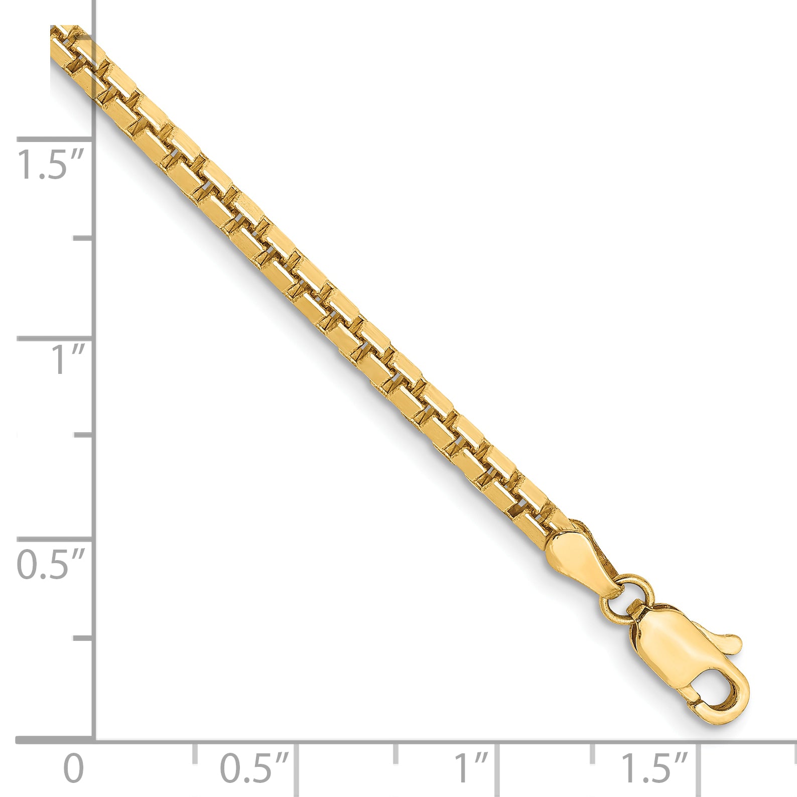 14k 2.5mm Box Chain