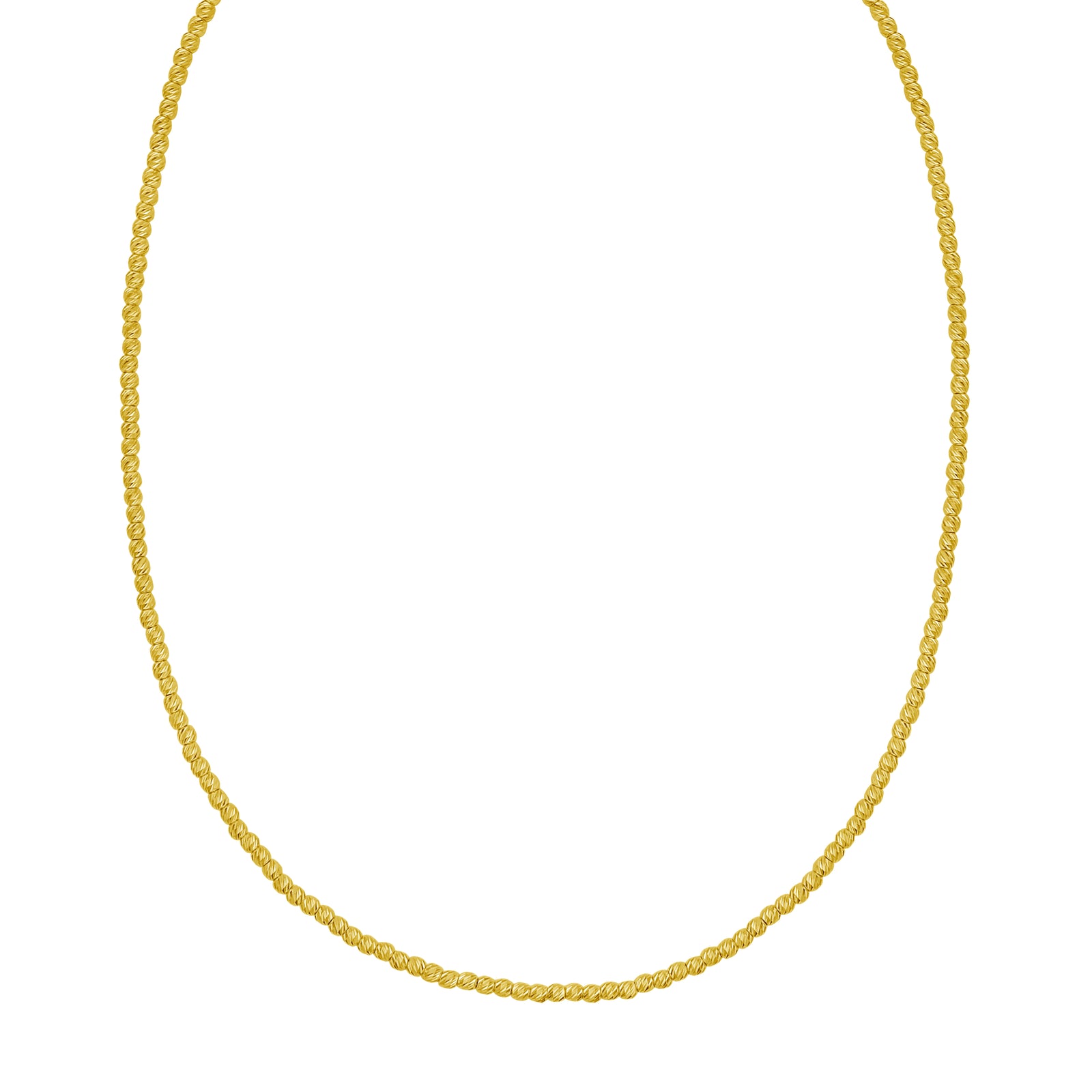 14K 2.3mm Bead Chain Bracelet
