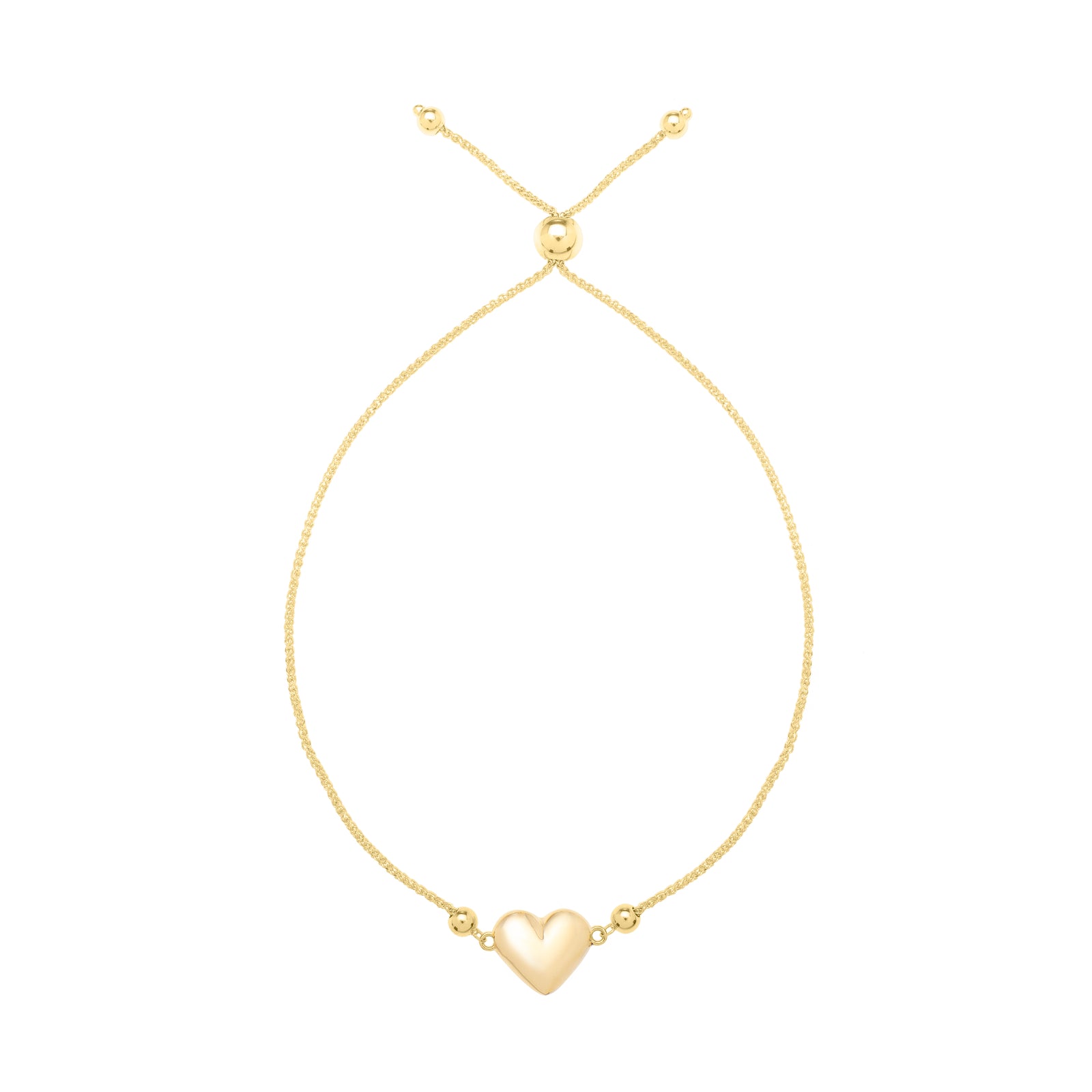 14K Adjustable Horseshoe Bolo Bracelet