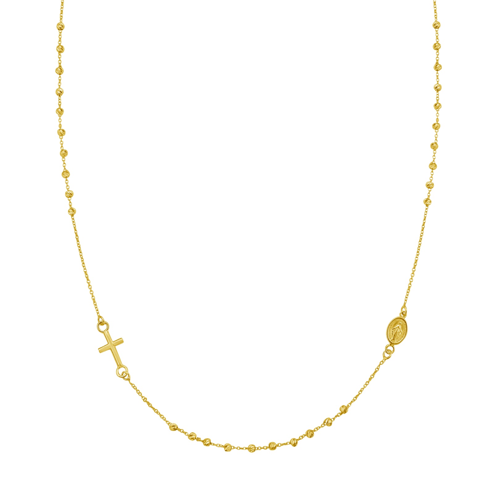14K Rosary Necklace
