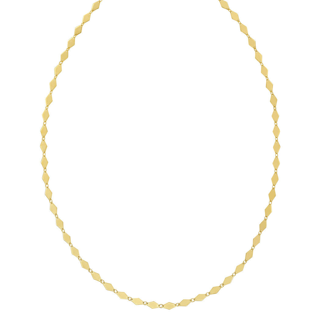 14K Mirror Kite Link Necklace