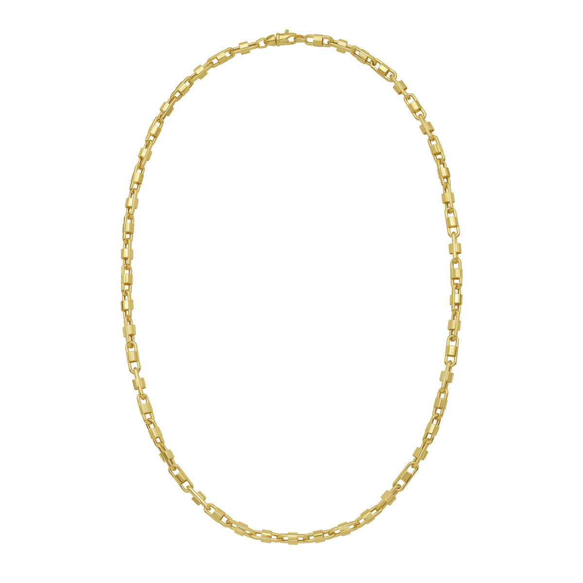 14K Gold Square Byzantine Bracelet