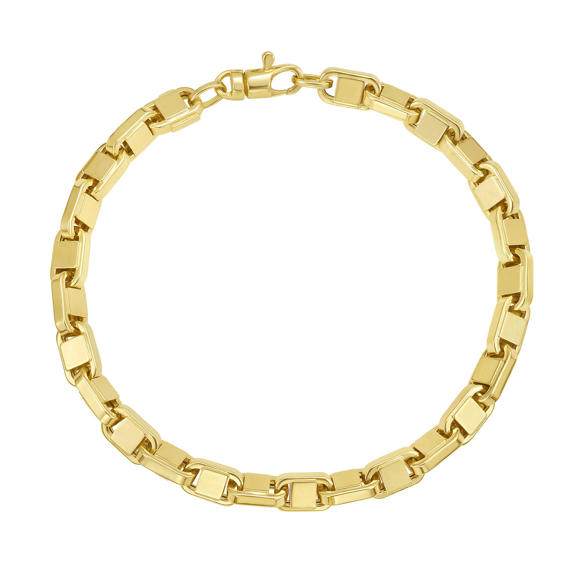 14K Alternating Mariner Bracelet