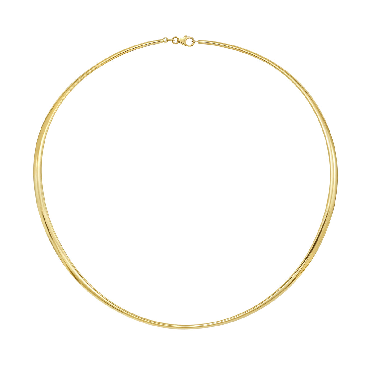 14K 3.7mm High Shine Collar Necklace