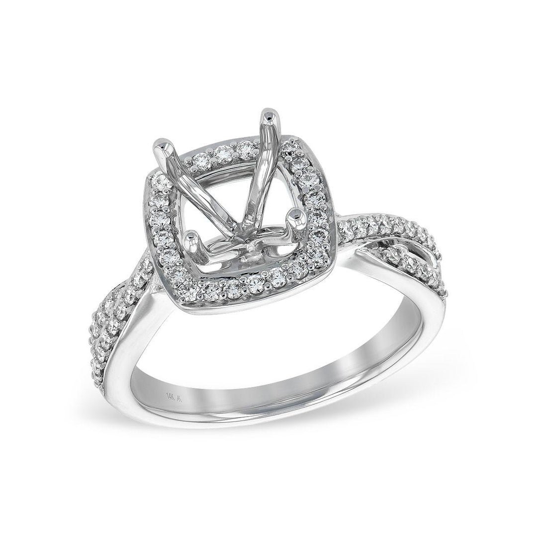 14KT Gold Semi-Mount Engagement Ring