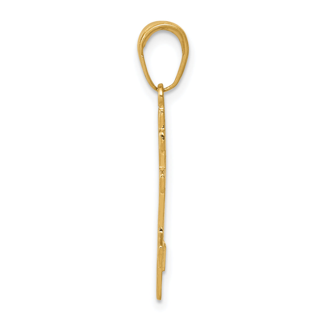 14k Eastern Orthodox Cross Pendant