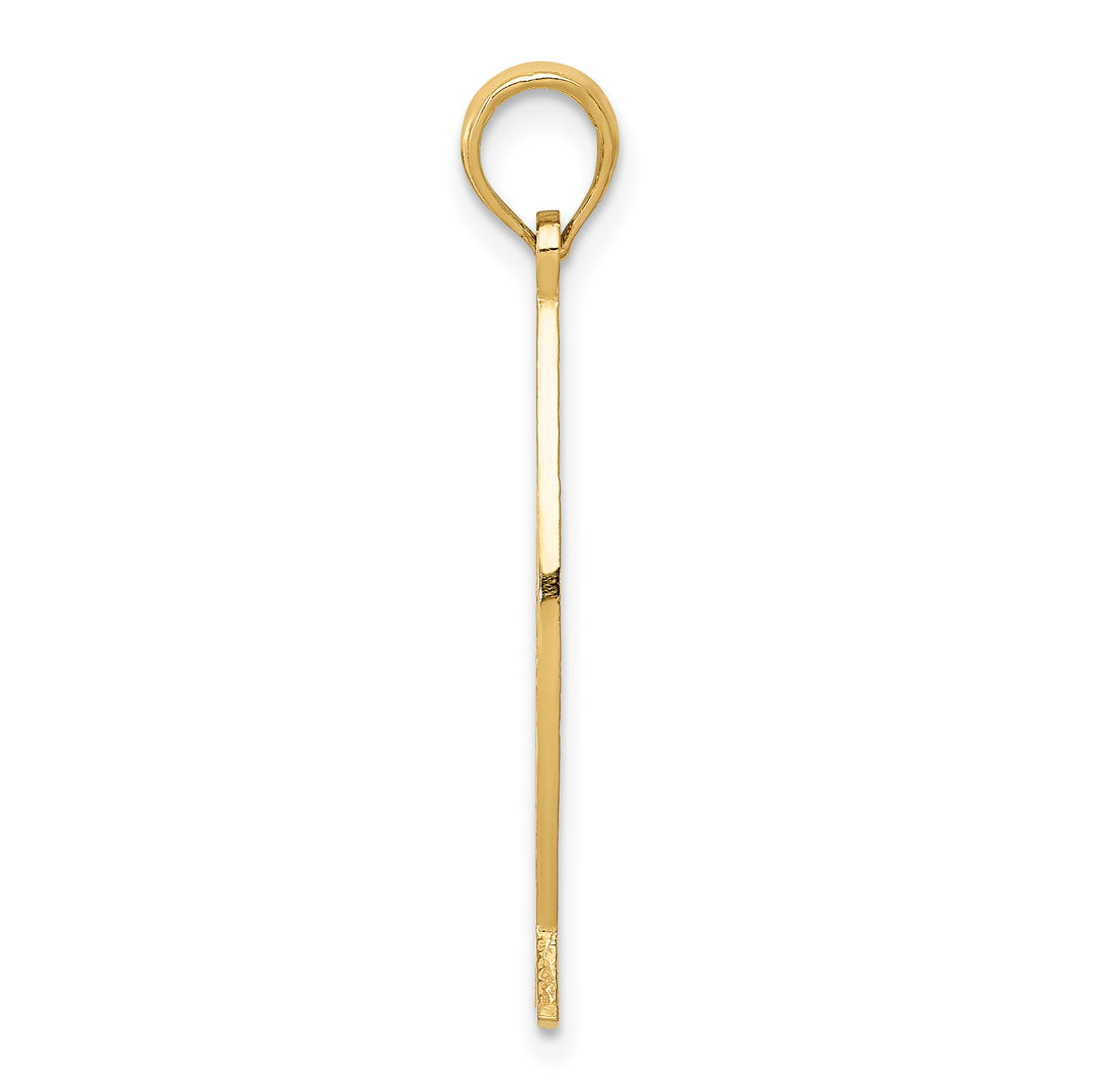 14K Ichthus Fish W/ JESUS Pendant
