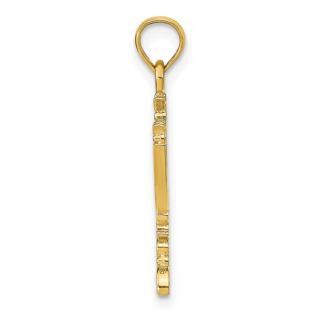 14K Menorah Pendant