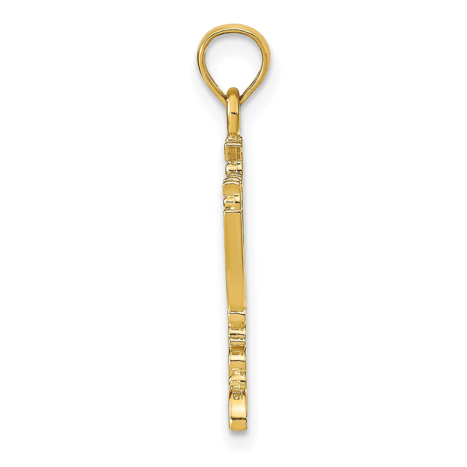 14K Menorah Pendant