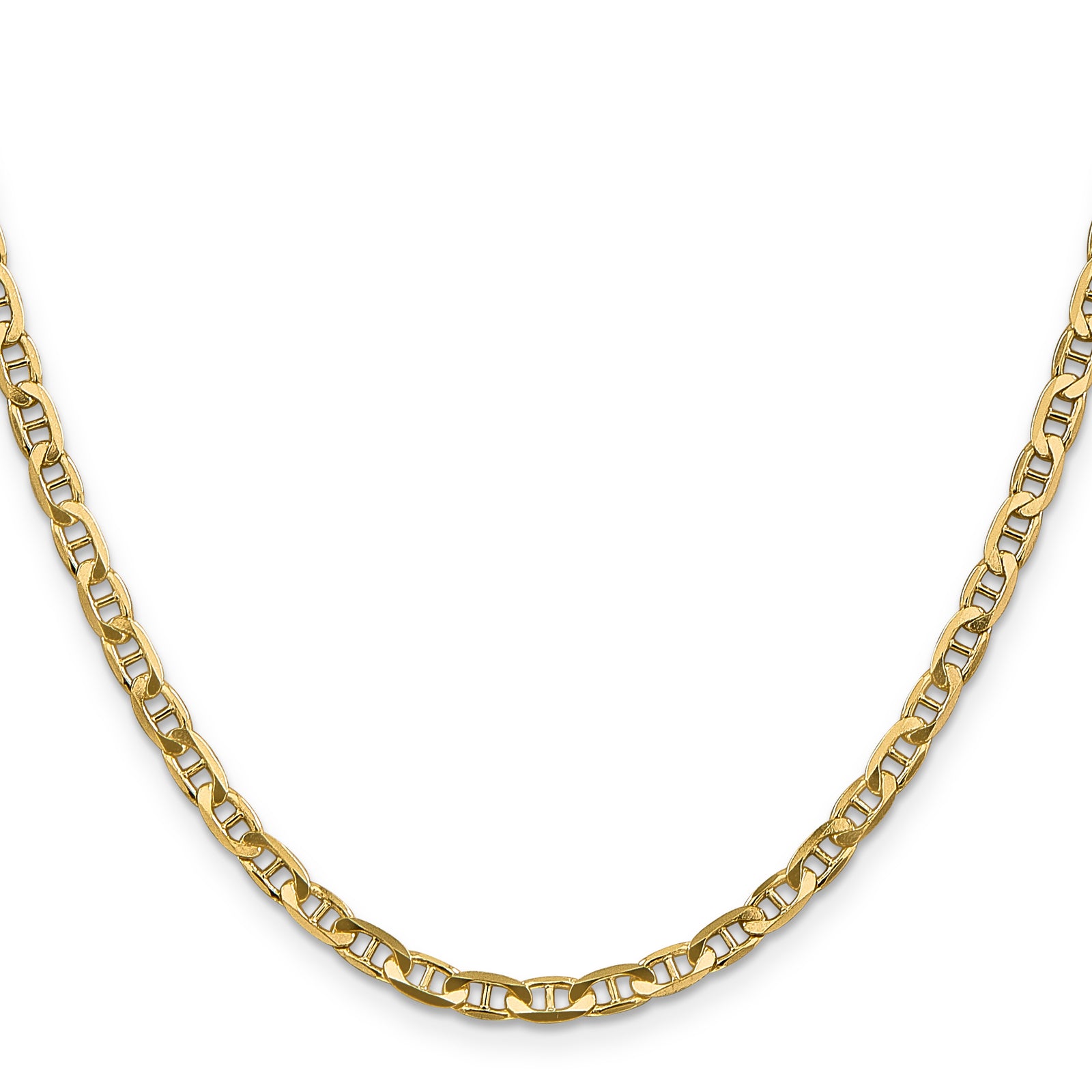 14k 3.75mm Concave Anchor Chain