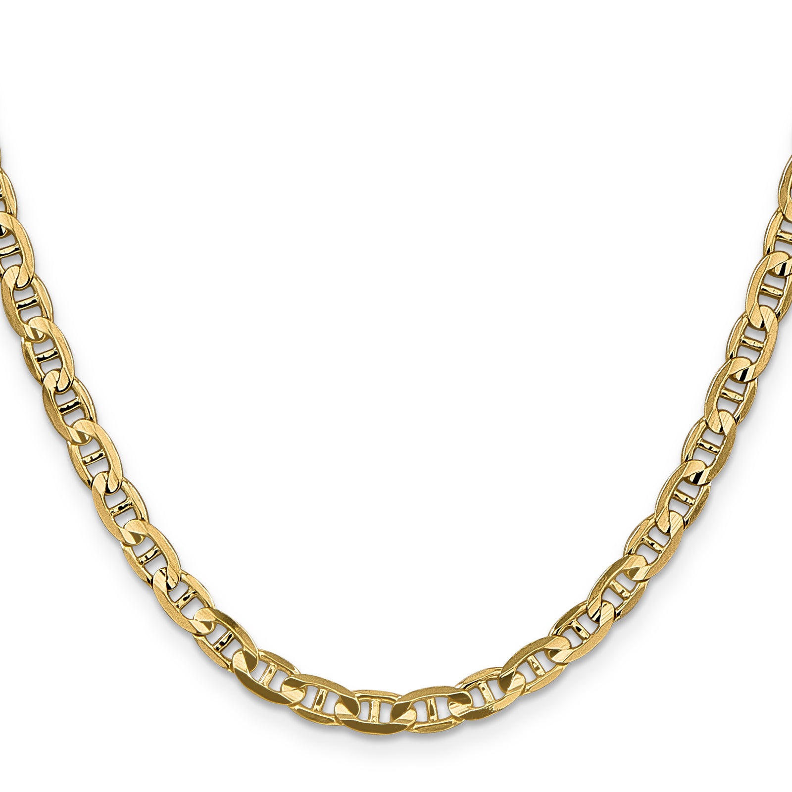 14k 4.5mm Concave Anchor Chain