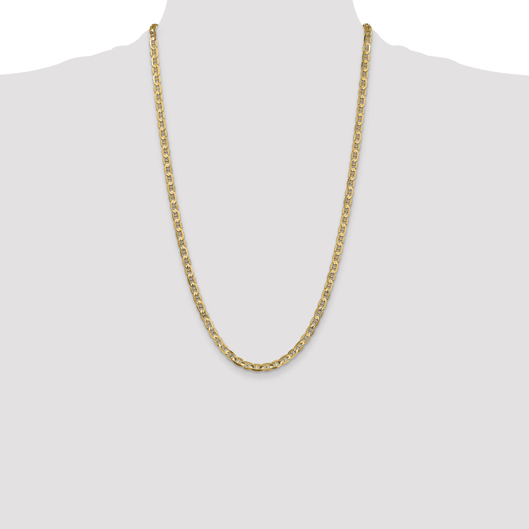 14k 4.5mm Concave Anchor Chain