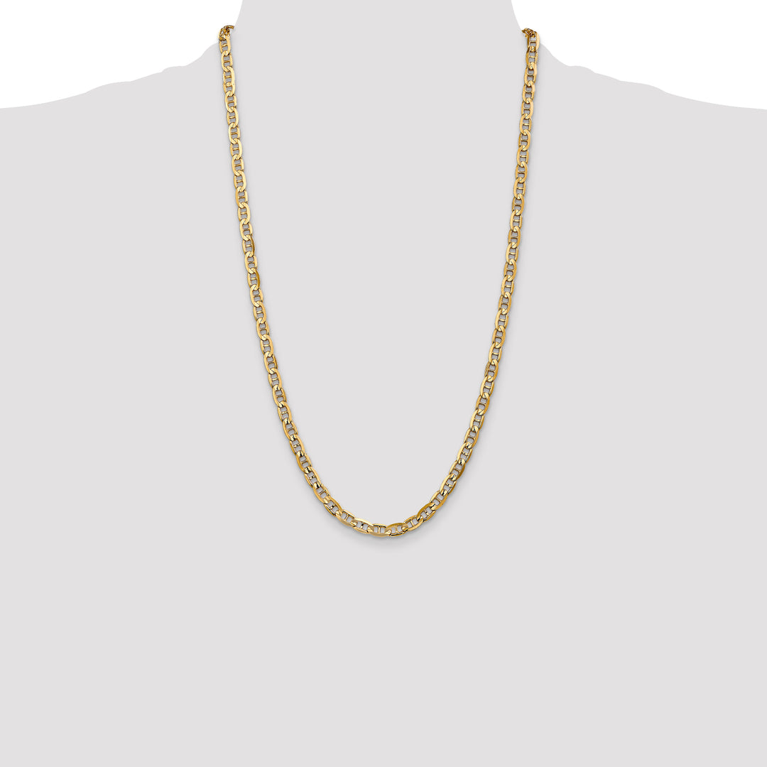 14k 5.25mm Concave Anchor Chain