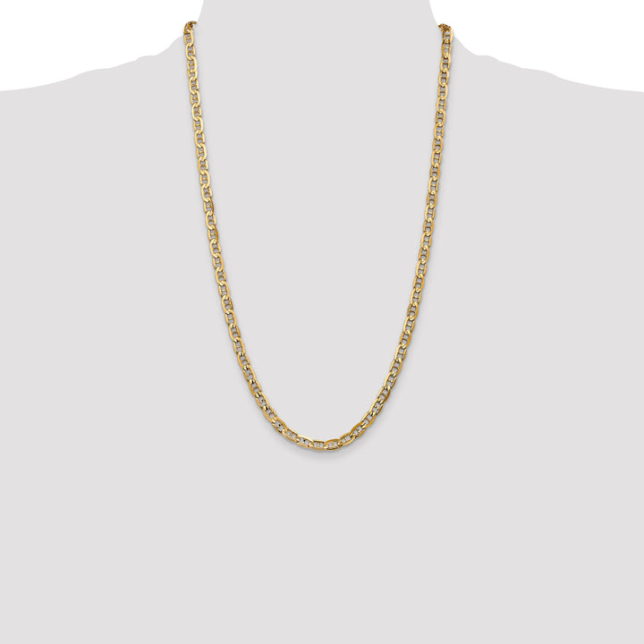 14k 5.25mm Concave Anchor Chain