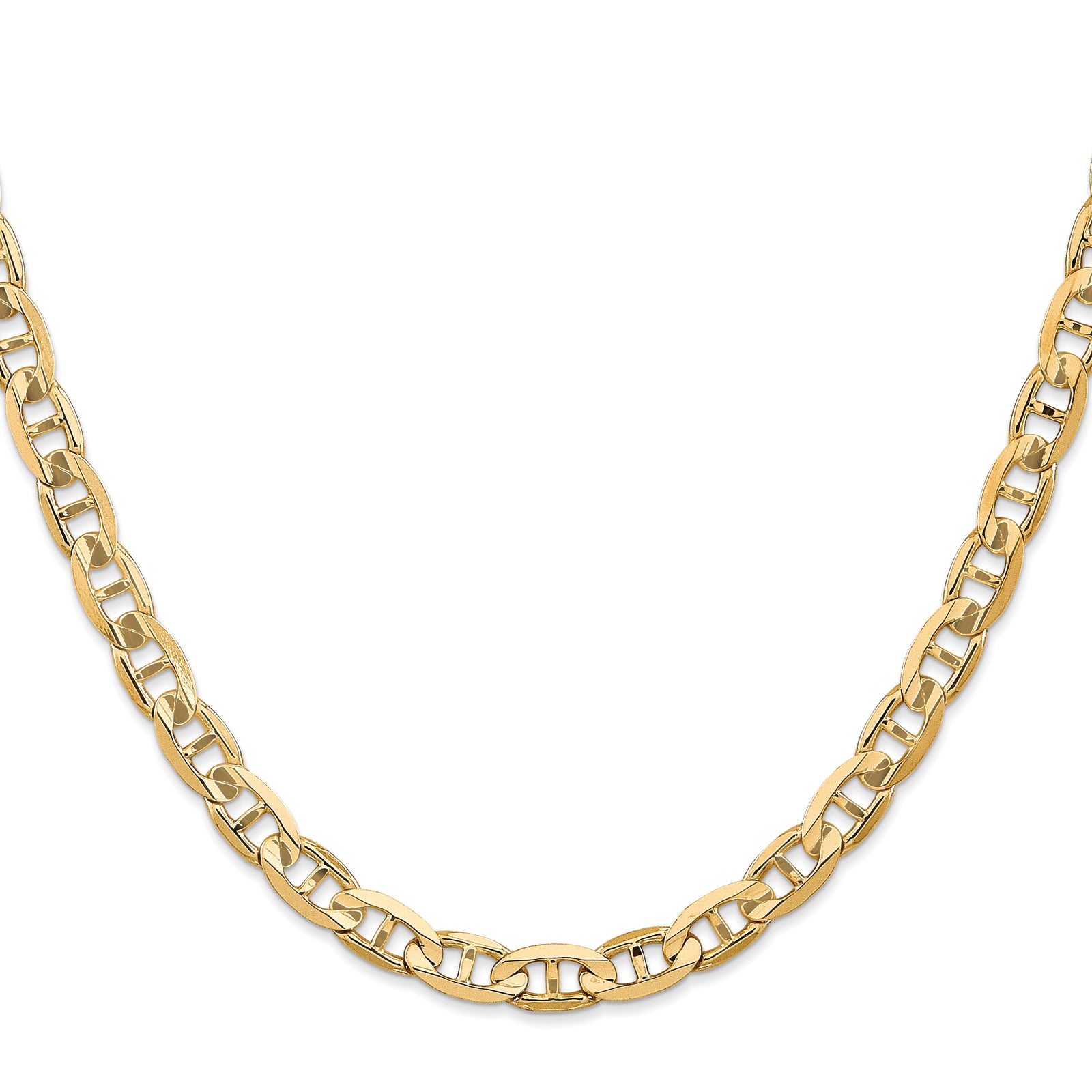 14k 6.25mm Concave Anchor Chain