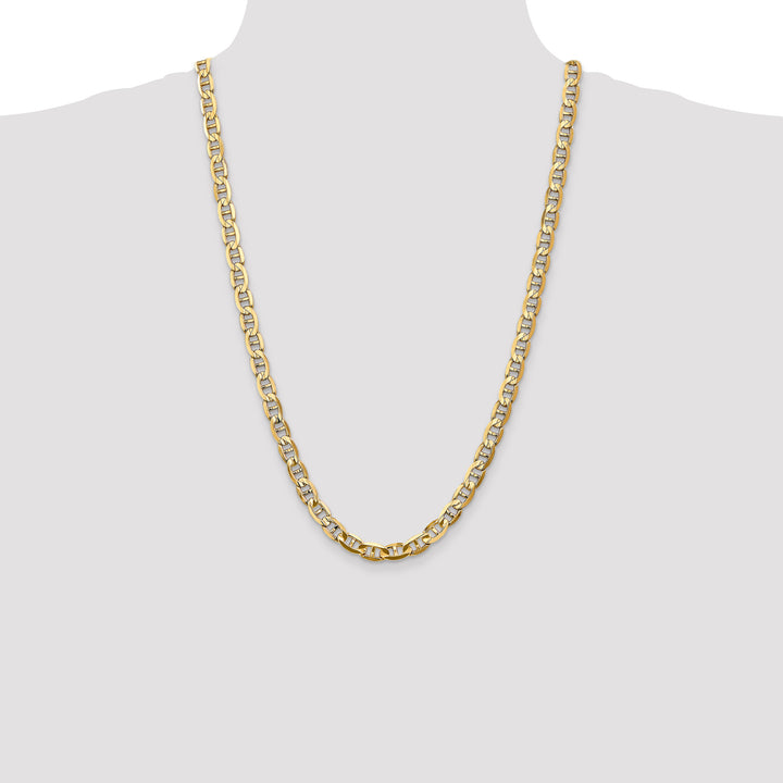 14k 7mm Concave Anchor Chain