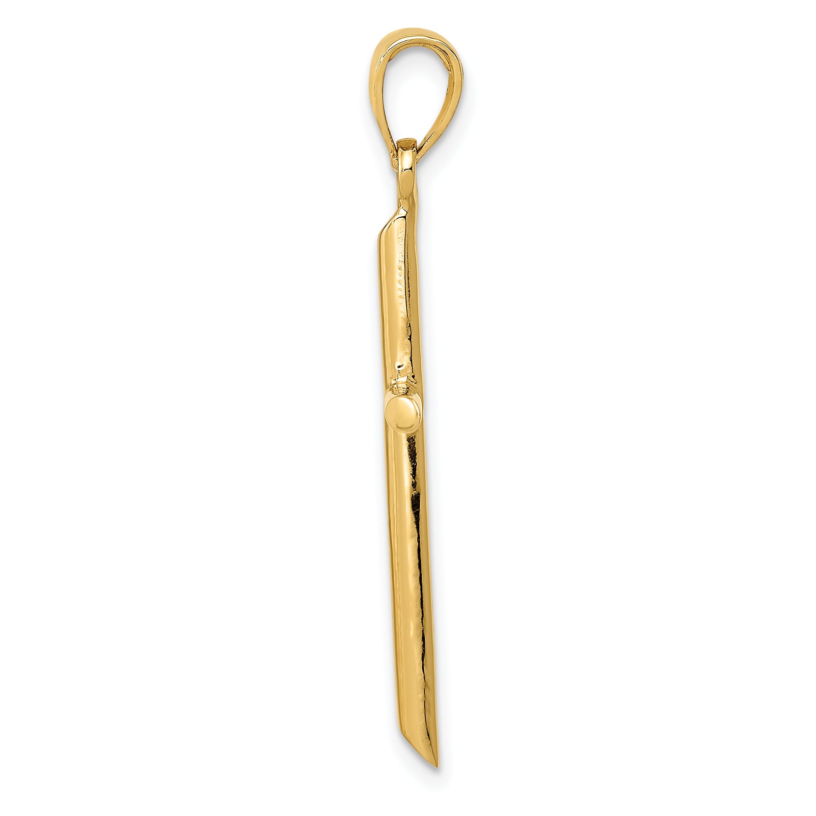 14k Polished Cross Pendant