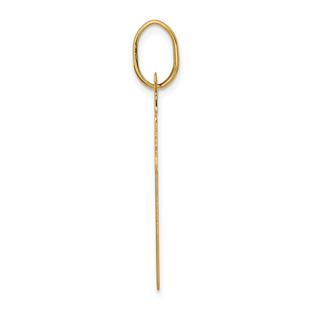 14k Polished Cross Charm