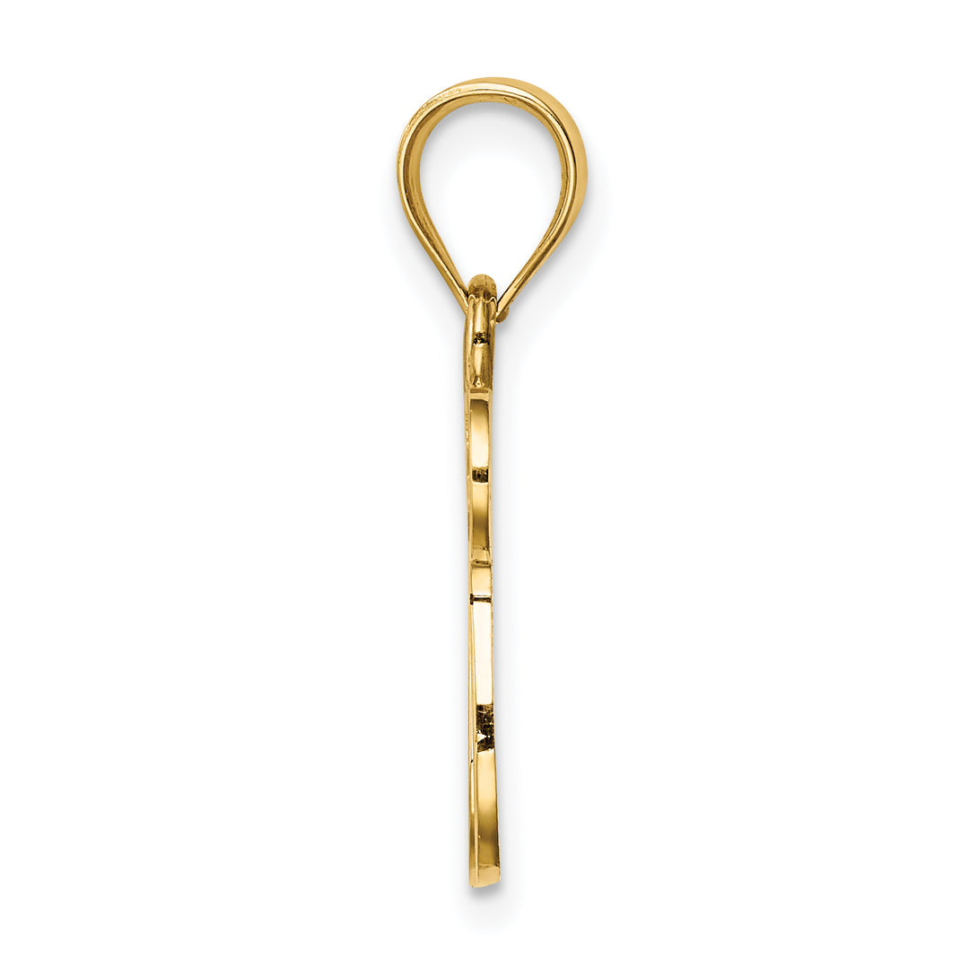 14K Polished Chai Pendant