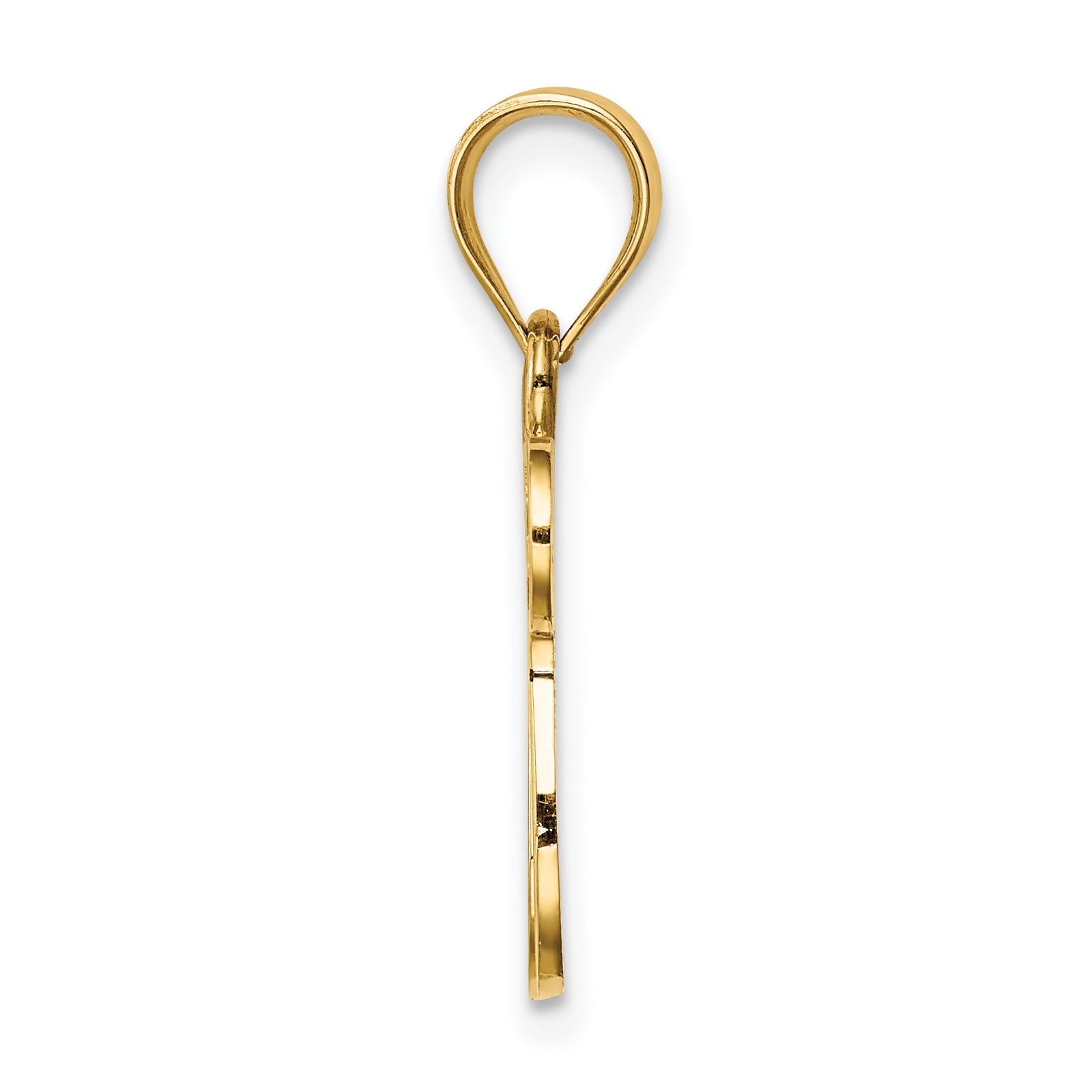 14K Polished Chai Pendant