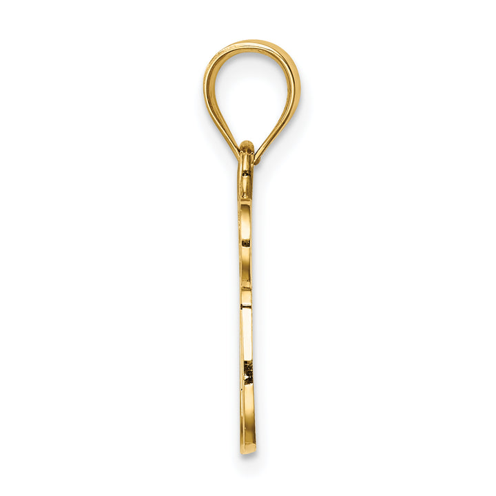 14K Polished Chai Pendant