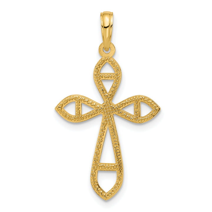 14k Fancy Cross Charm