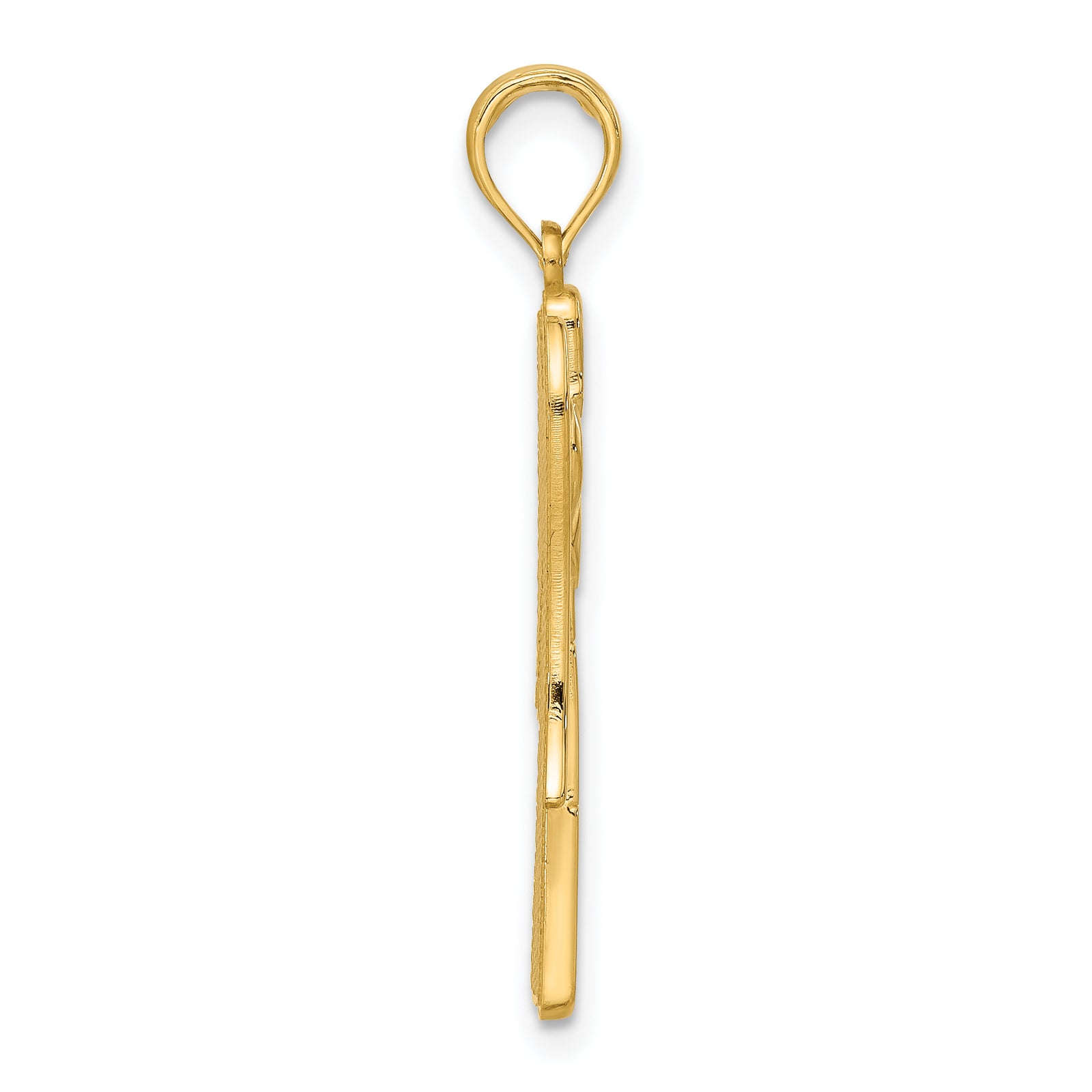 14k Fancy Angel Charm