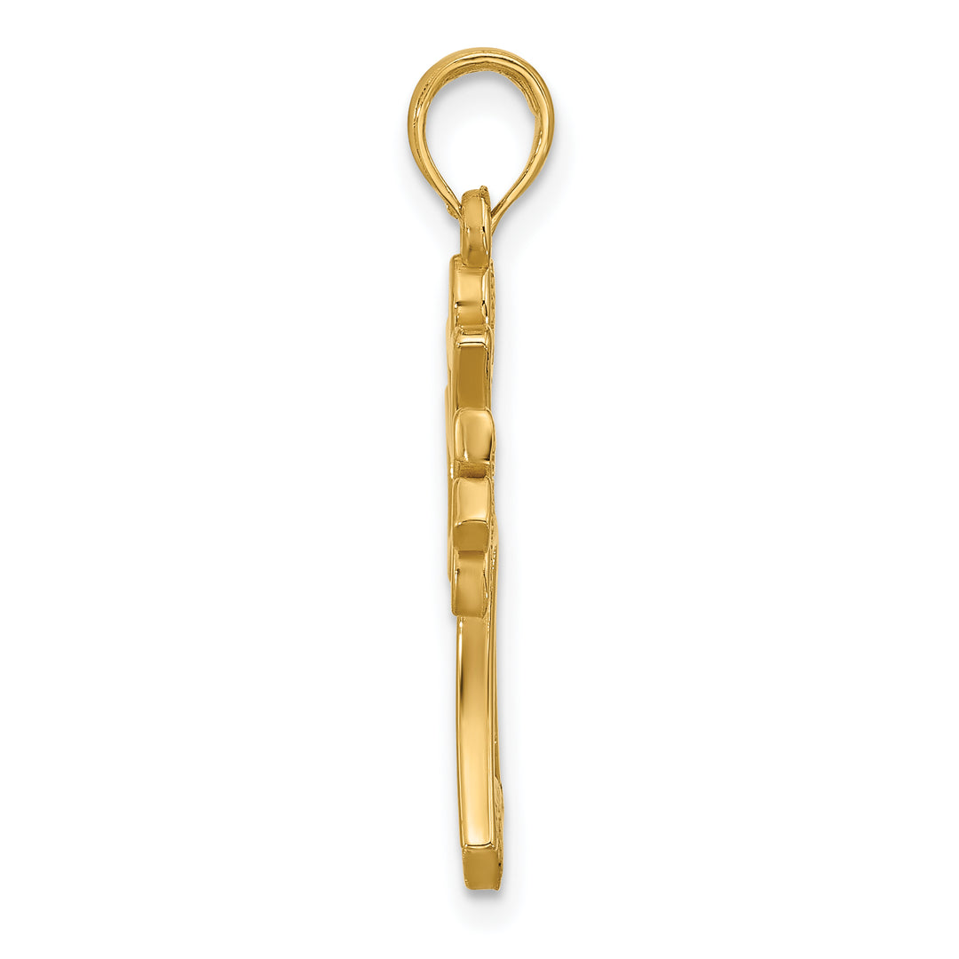 14KY Fancy Cross Charm