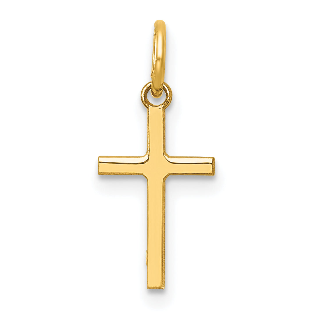 14k Polished Cross Charm