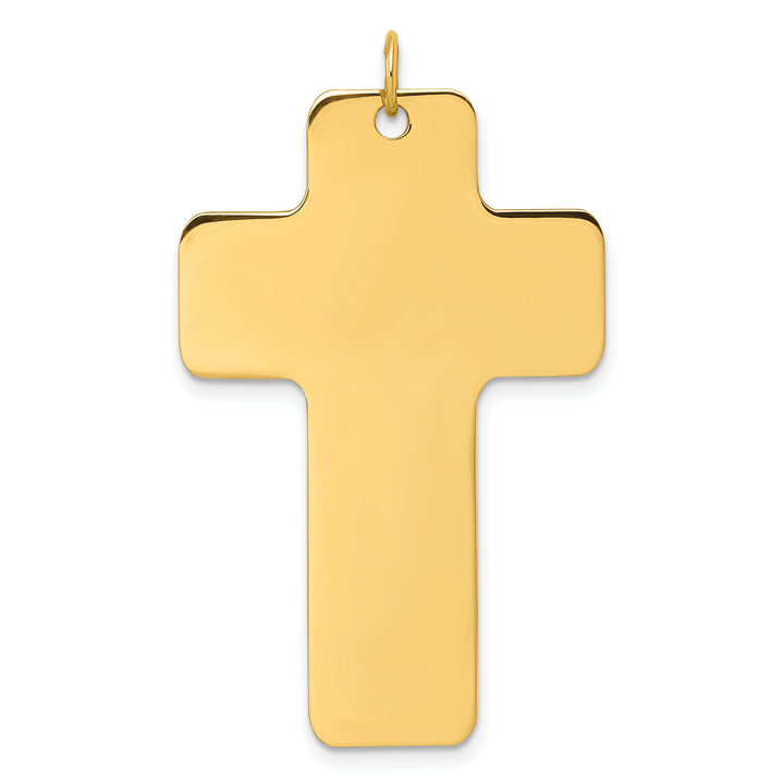 14k Polished Cross Charm