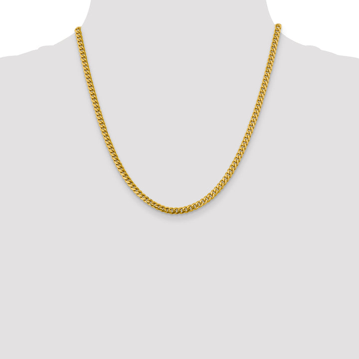 14k 4.25mm Solid Miami Cuban Chain