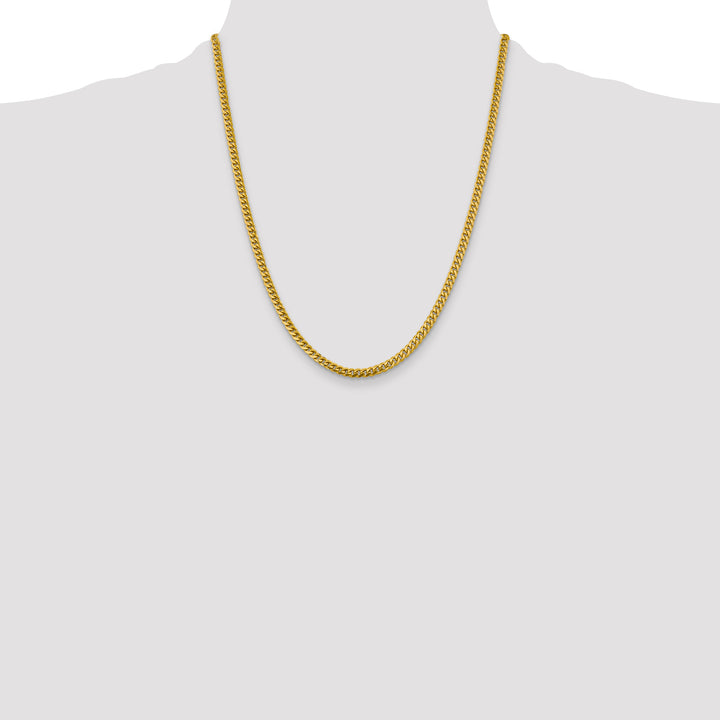 14k 4.25mm Solid Miami Cuban Chain