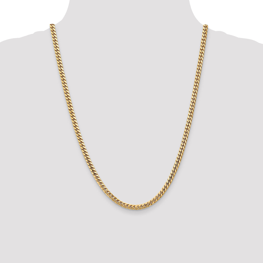 14k 4.3mm Solid Miami Cuban Chain