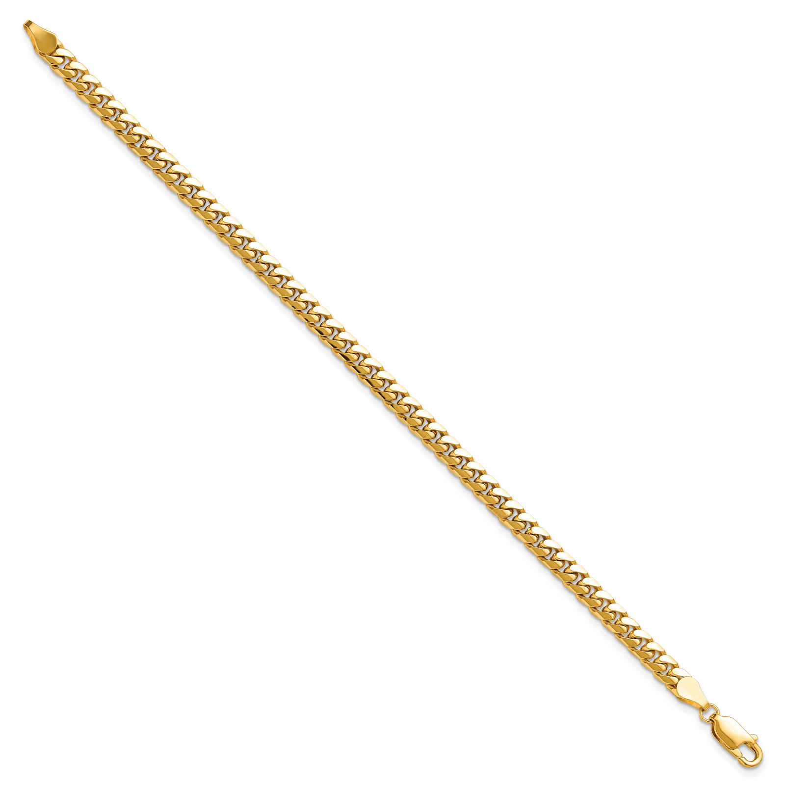 14k 4.3mm Solid Miami Cuban Chain