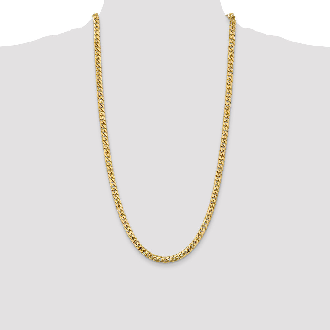 14k 5.5mm Solid Miami Cuban Chain