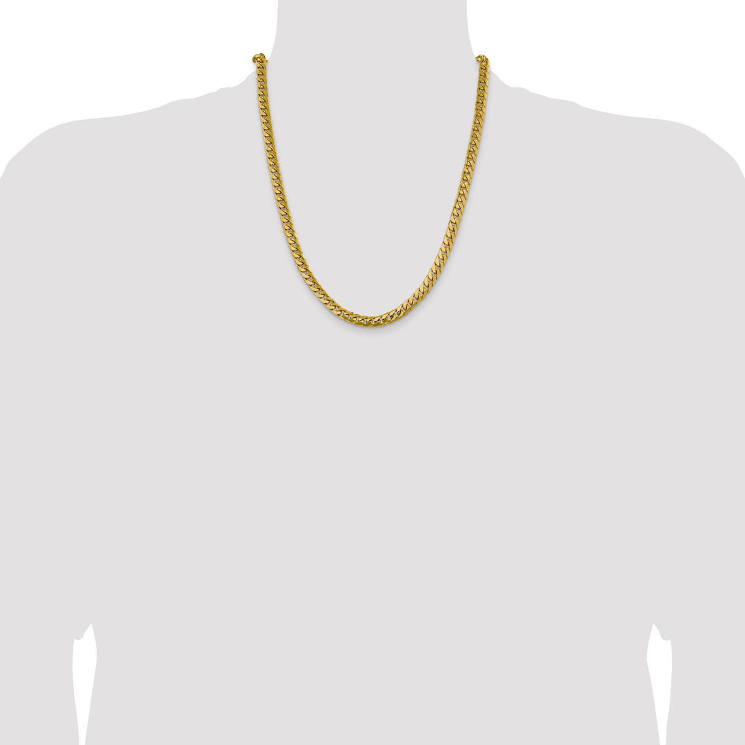 14k 6.25mm Solid Miami Cuban Chain