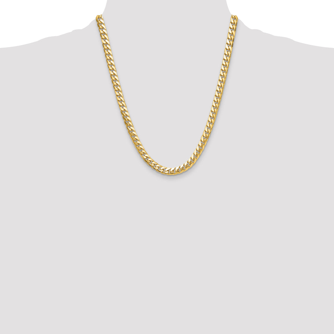 14k 8mm Solid Miami Cuban Chain