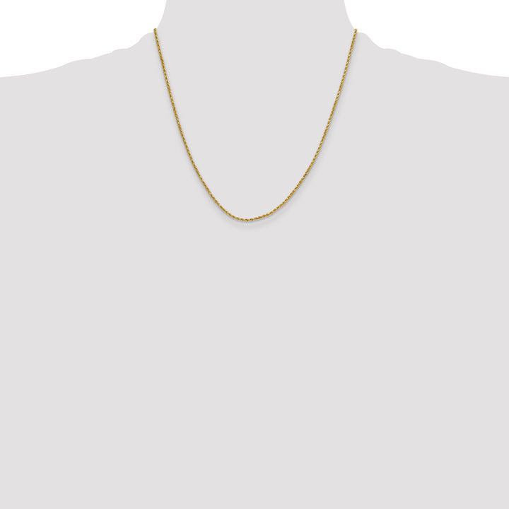 14k 2mm Semi-solid D/C Rope Chain
