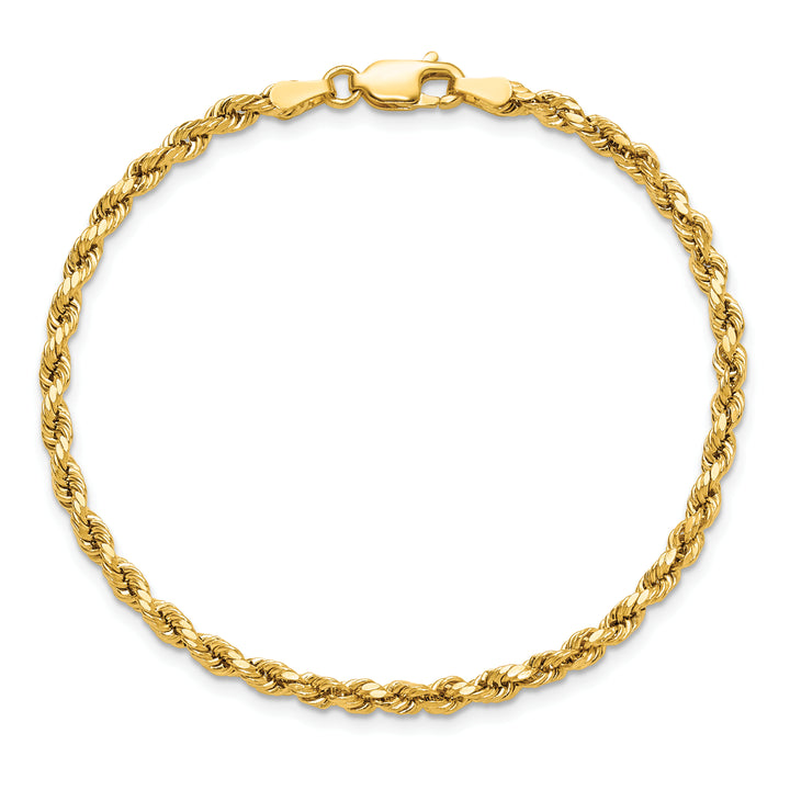 14k 3.0mm Semi-solid D/C Rope Chain
