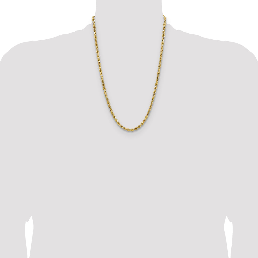 14k 4.9mm Semi-solid D/C Rope Chain