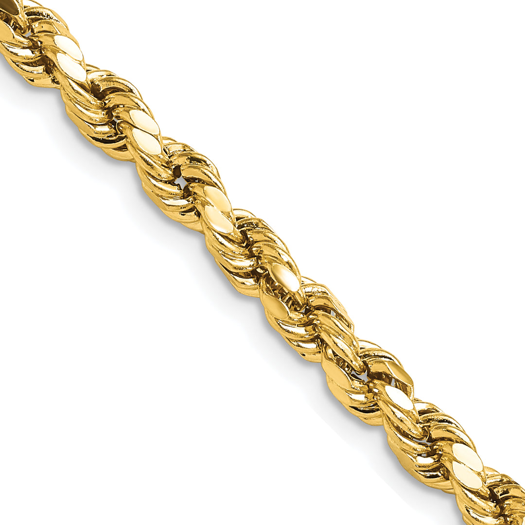 14k 4.9mm Semi-solid D/C Rope Chain