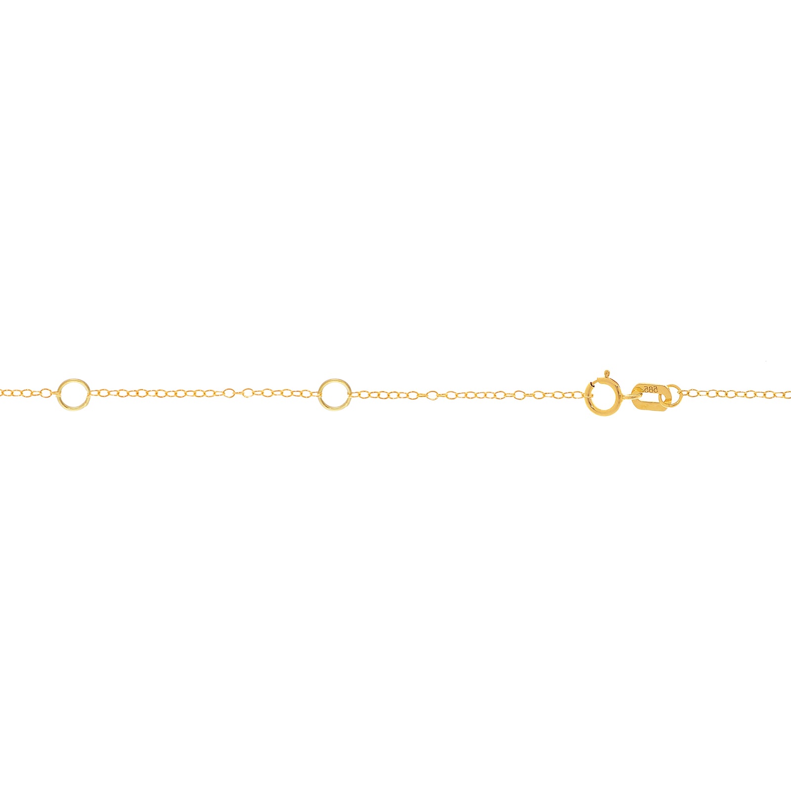 14K Gold 1.3mm Double Extendable Piatto Chain